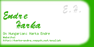 endre harka business card